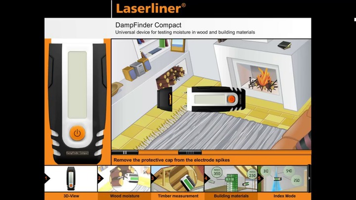 Instrument de mesure de l'humidité du matériau Laserliner DampFinder Home