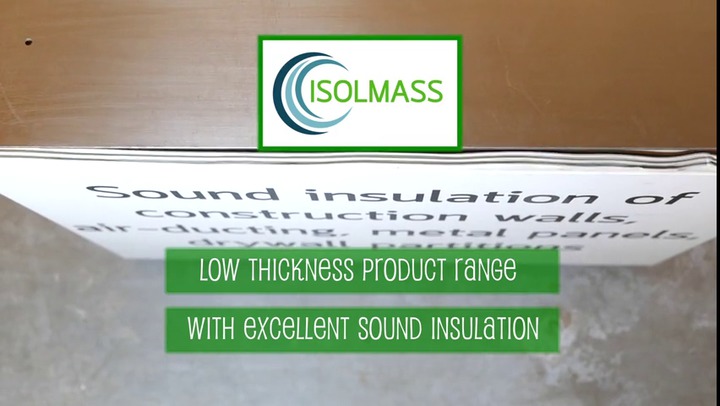 Isolmass 11 isolation sonore pour tuyauterie d'évacuation